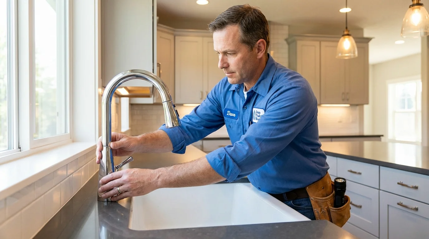 Kitchen faucet installation by Johns Plumbing LLC in Brewster
